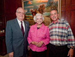 The Honorable Bud Jones, former Chief Justice of the Arizona Supreme Court and current co-chair of the Arizona Centennial Commission, (left), former Justice Sandra Day O’Connor and Gary Lasko at the Celebrating Arizona’s Influencers event.